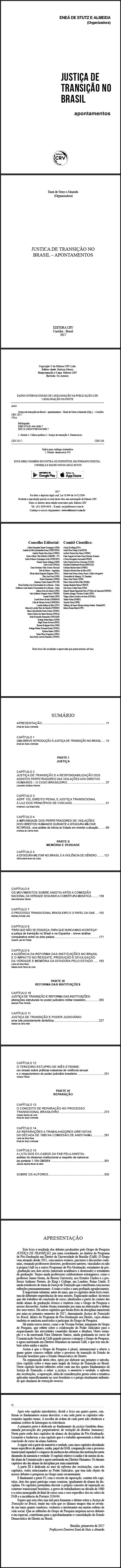 JUSTICA DE TRANSIÇÃO NO BRASIL – APONTAMENTOS